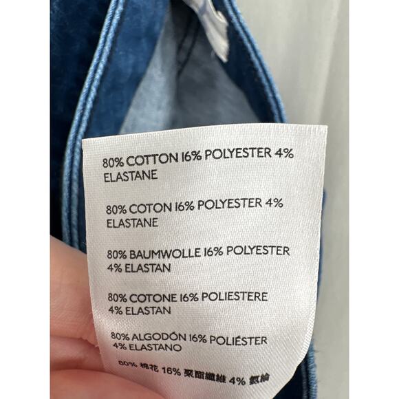 Free People Skirt Womens 12 Blue Denim Mini Snap Front Wrap Stretch Capsule Boho - Picture 6 of 8